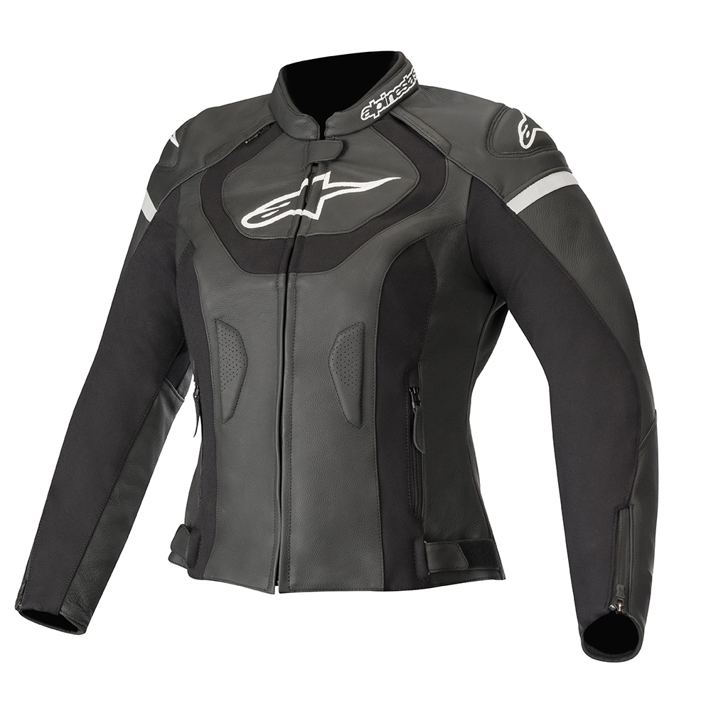 Alpinestars Stella Jaws v3 Leather Jacket Black - Mototechniks