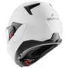 Shark OXO Blank White W05 Motorcycle Helmet - Image 2