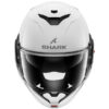 Shark OXO Blank White W05 Motorcycle Helmet - Image 3