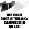 Shark OXO Dark Shadow KMA Motorcycle Helmet - Image 8